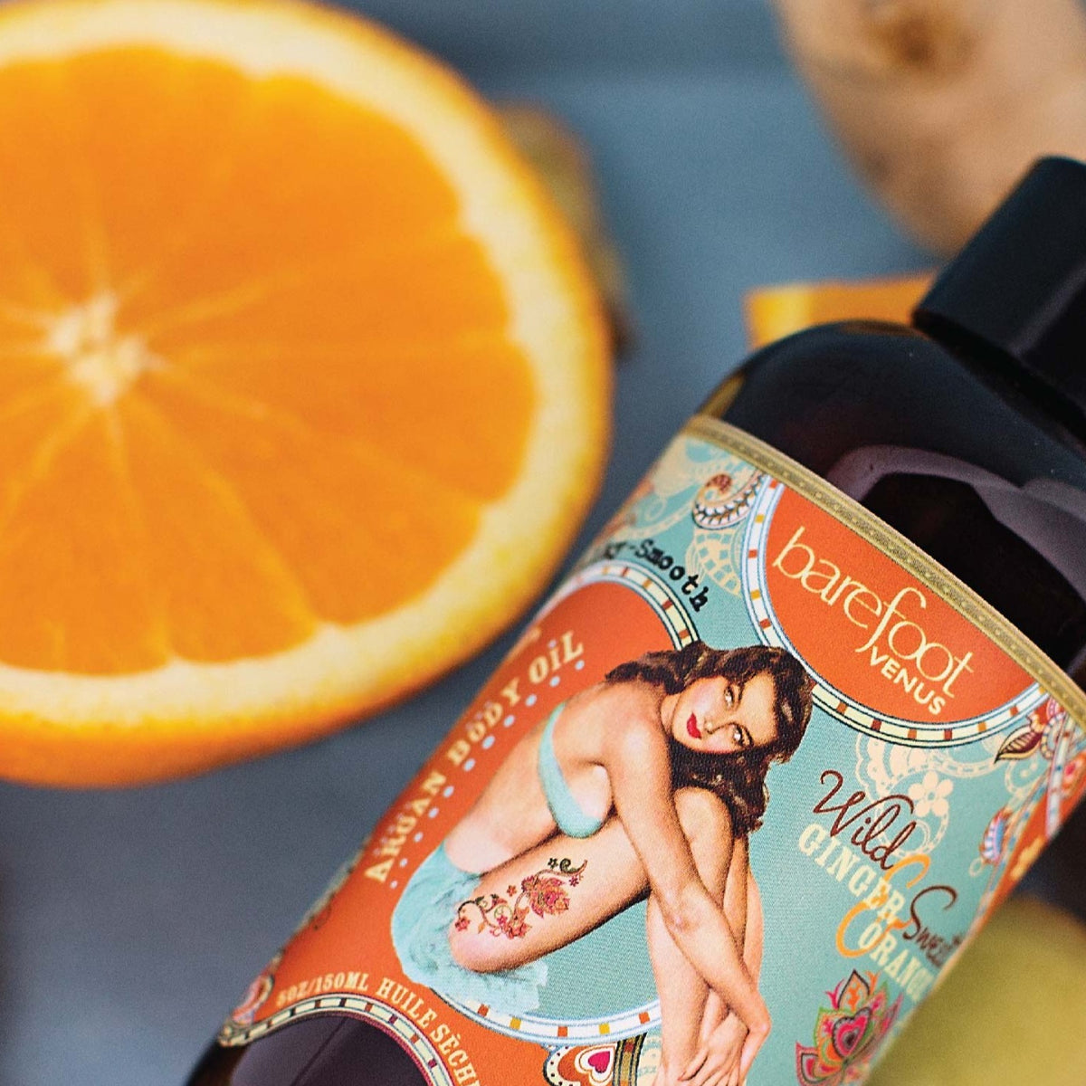 Gingembre Sauvage &amp;amp; Orange Douce | Huile Corporelle Argan